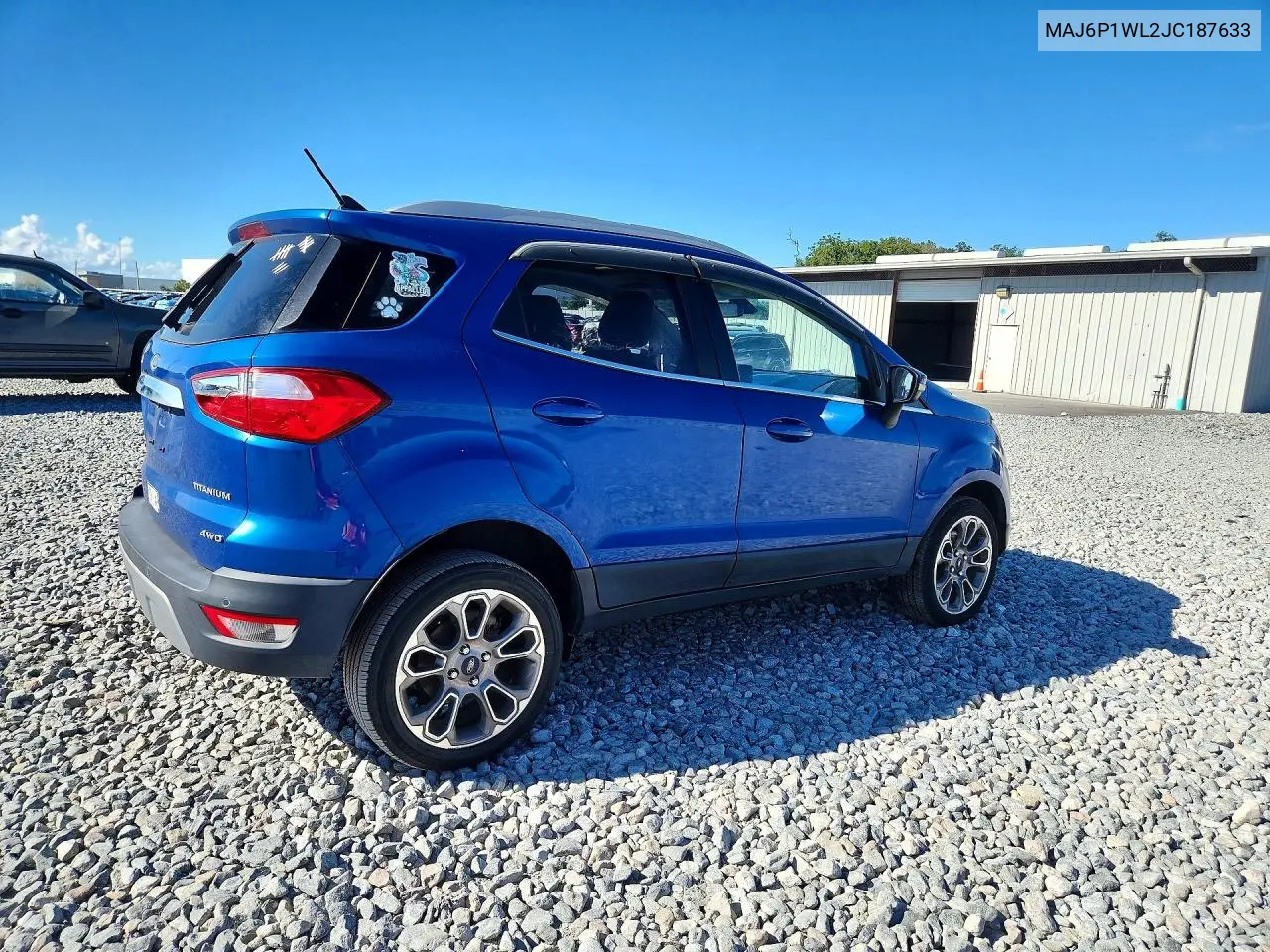 2018 FORD ECOSPORT VIN MAJ6P1WL2JC187633 — фото 3
