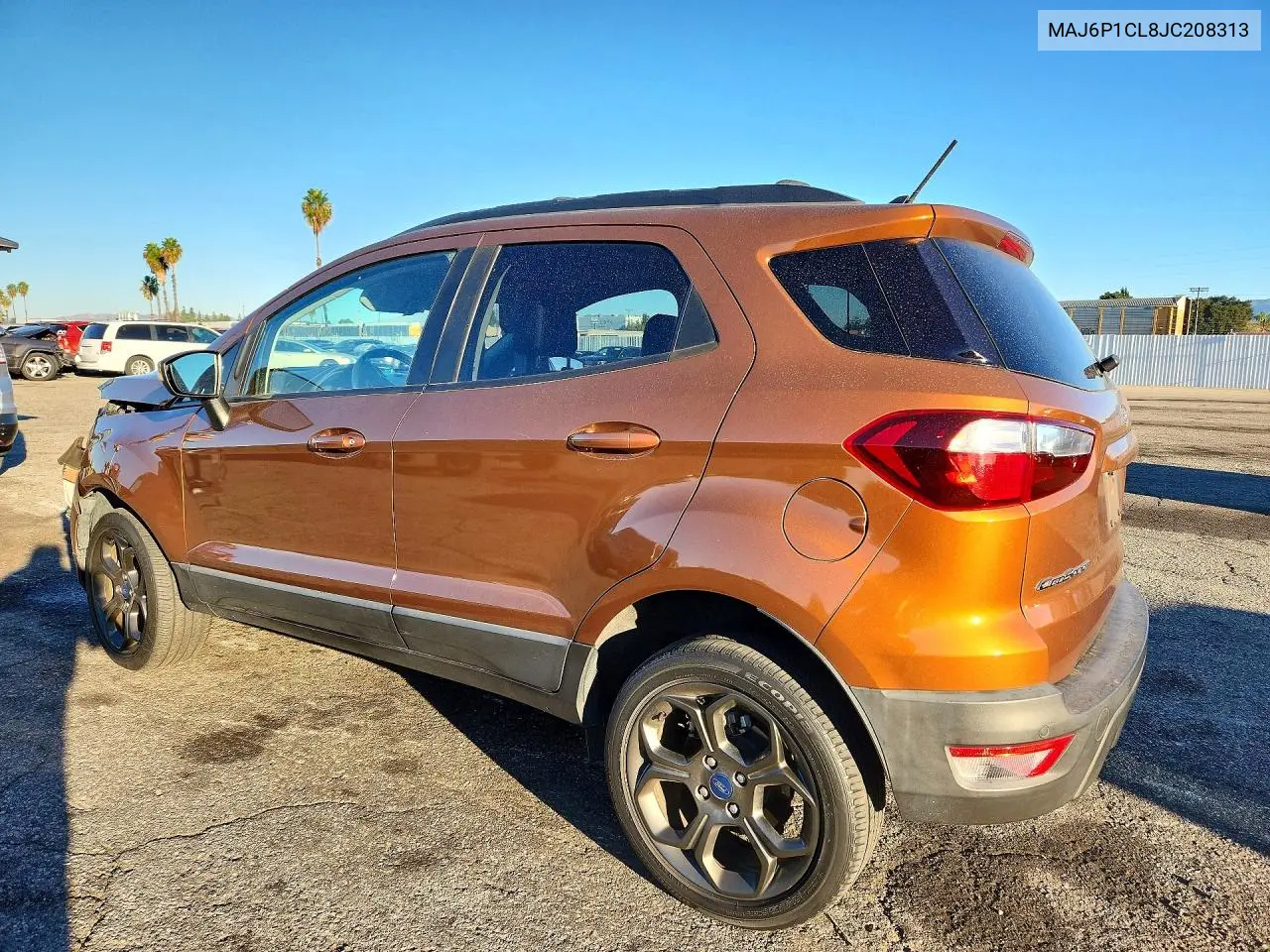 2018 FORD ECOSPORT VIN MAJ6P1CL8JC208313 — фото 2