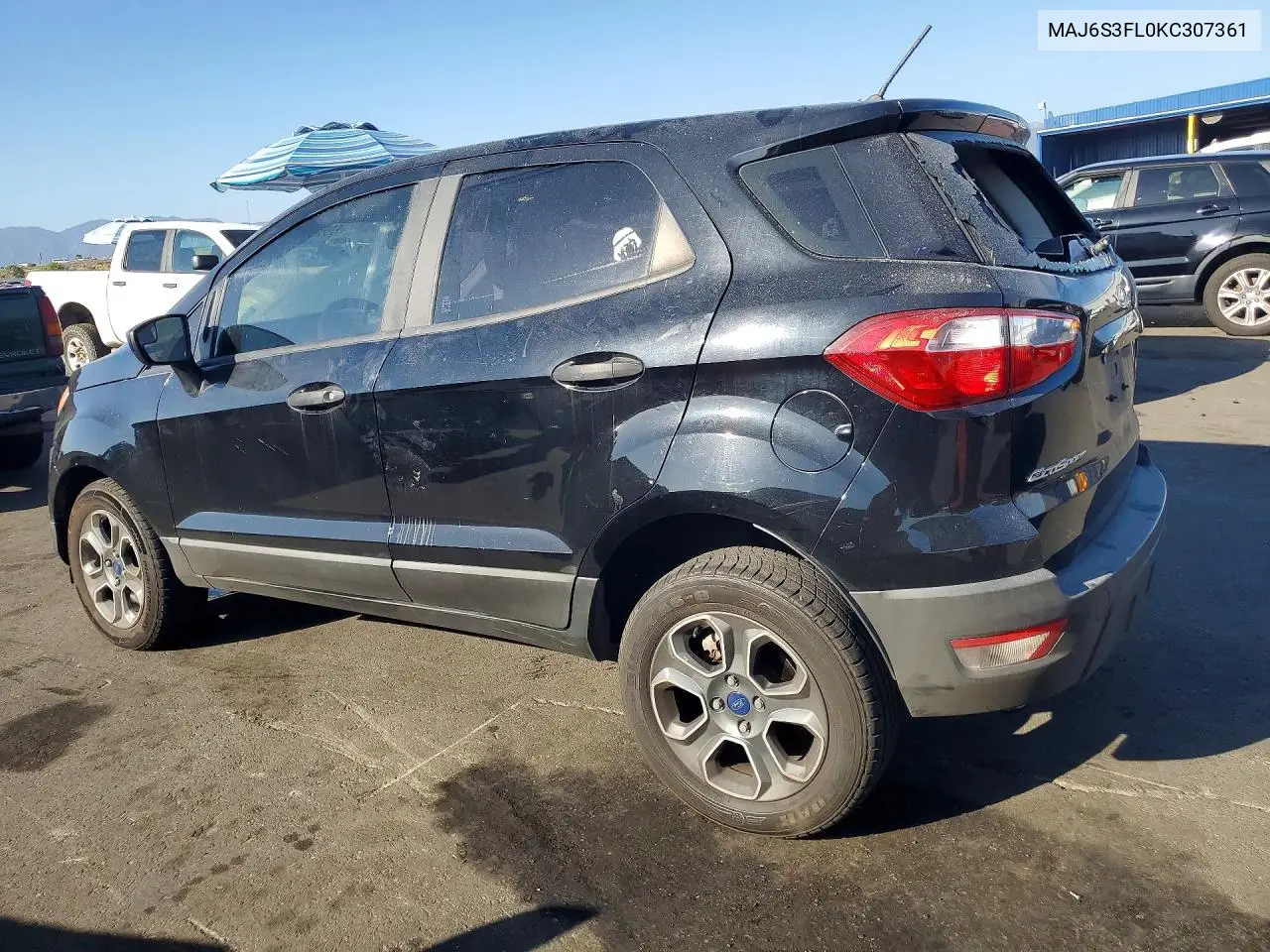 2019 FORD ECOSPORT VIN MAJ6S3FL0KC307361 — фото 2