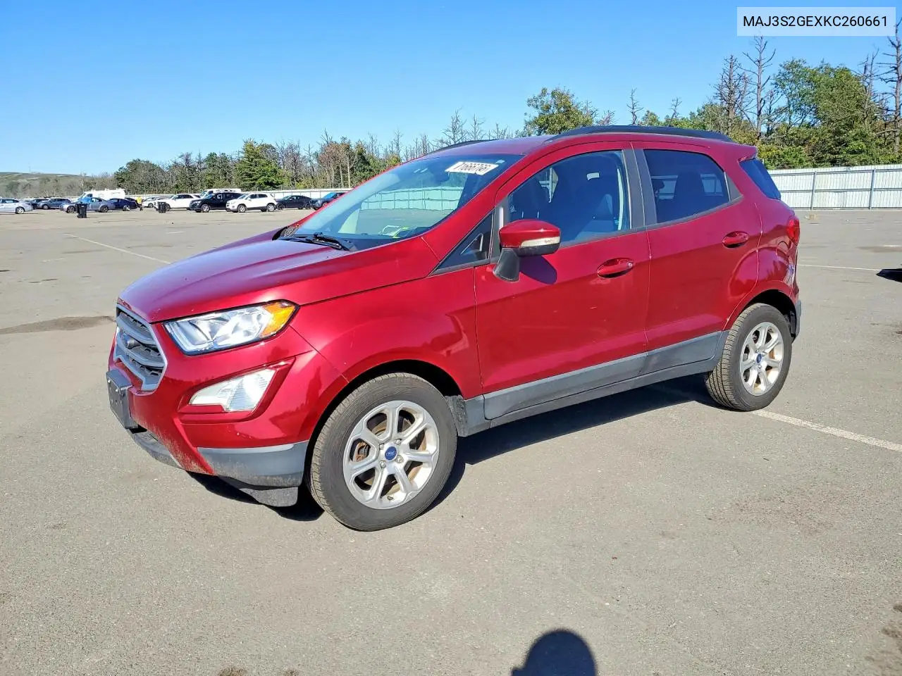 FORD ECOSPORT 2019, VIN MAJ3S2GEXKC260661