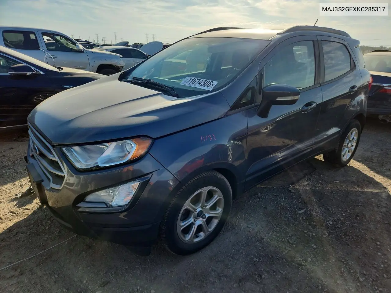 FORD ECOSPORT 2019, VIN MAJ3S2GEXKC285317