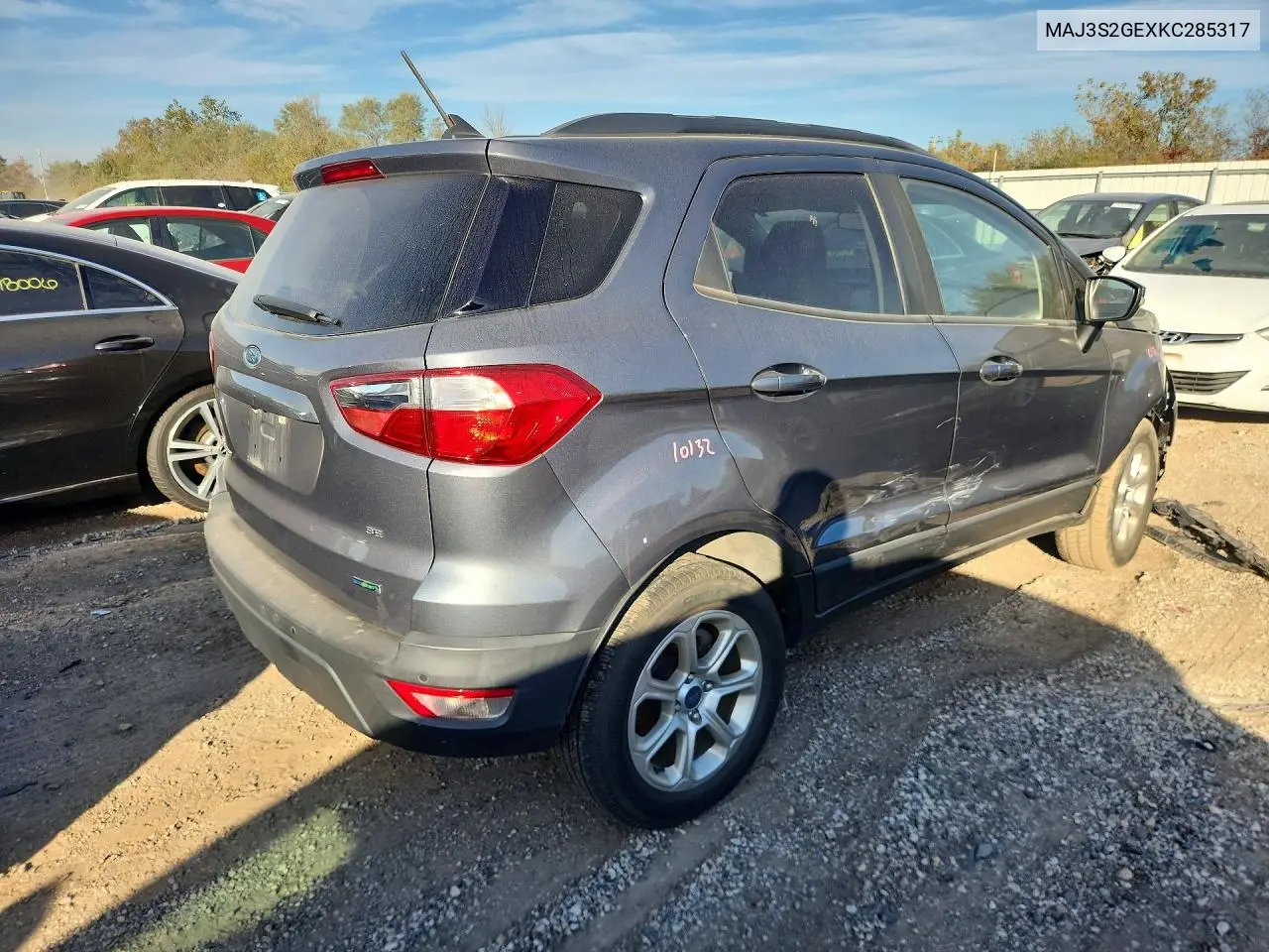2019 FORD ECOSPORT VIN MAJ3S2GEXKC285317 — фото 3