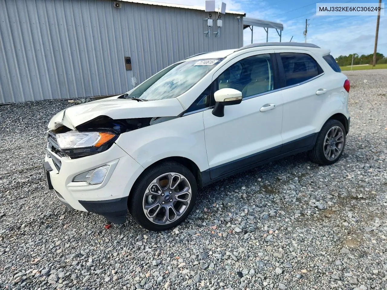 FORD ECOSPORT 2019, VIN MAJ3S2KE6KC306249
