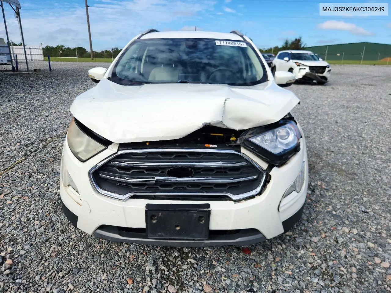 2019 FORD ECOSPORT VIN MAJ3S2KE6KC306249 — фото 5