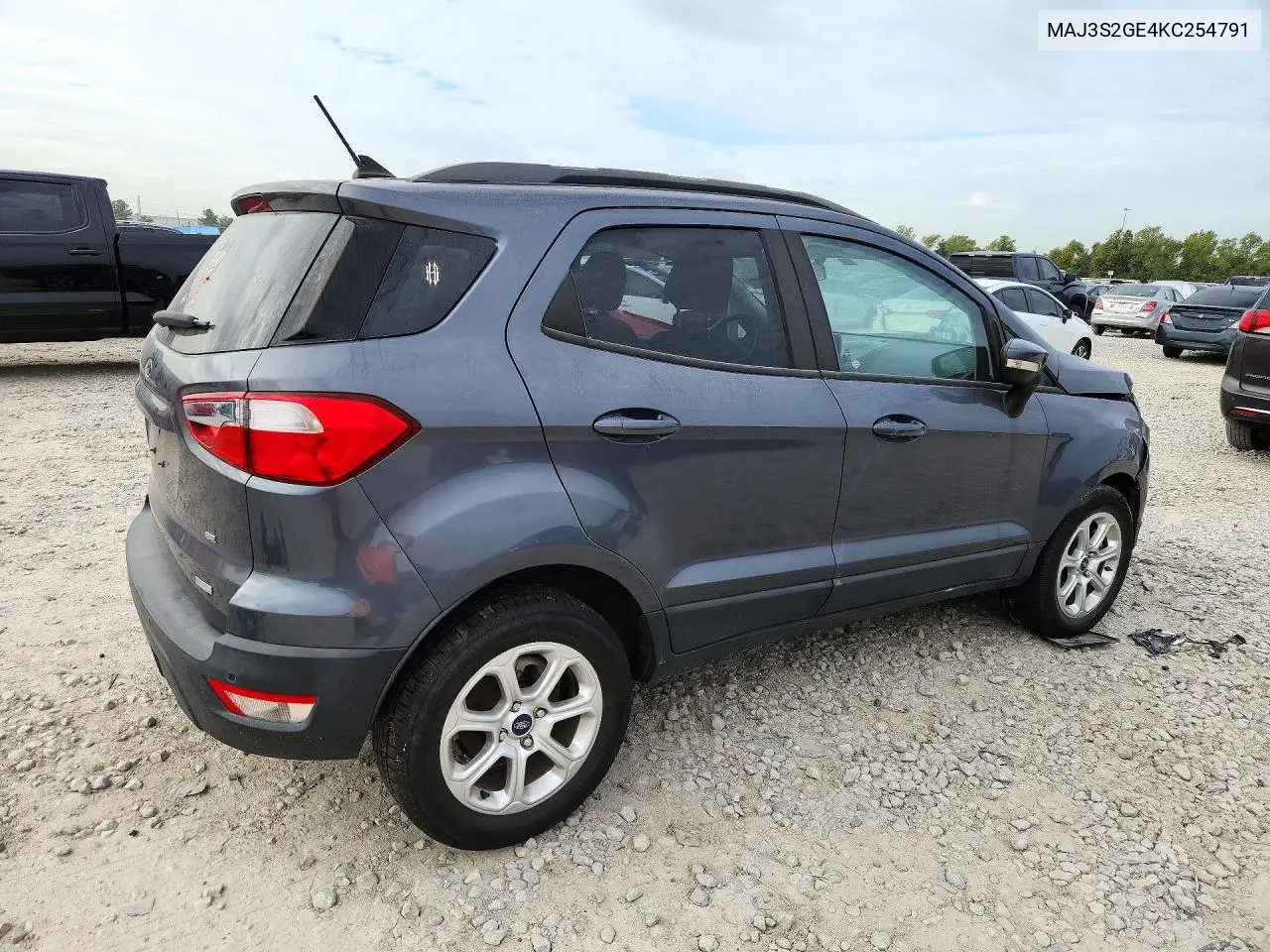 2019 FORD ECOSPORT VIN MAJ3S2GE4KC254791 — фото 3