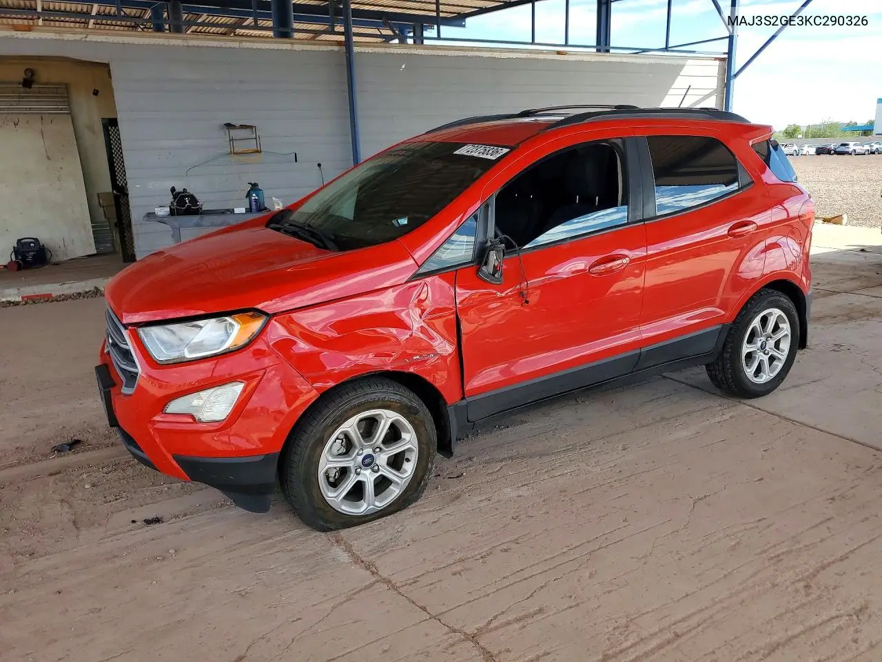 FORD ECOSPORT 2019, VIN MAJ3S2GE3KC290326