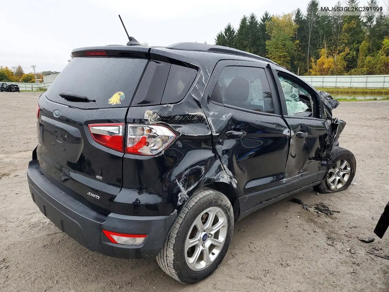 2019 FORD ECOSPORT VIN MAJ6S3GL2KC291999 — фото 3