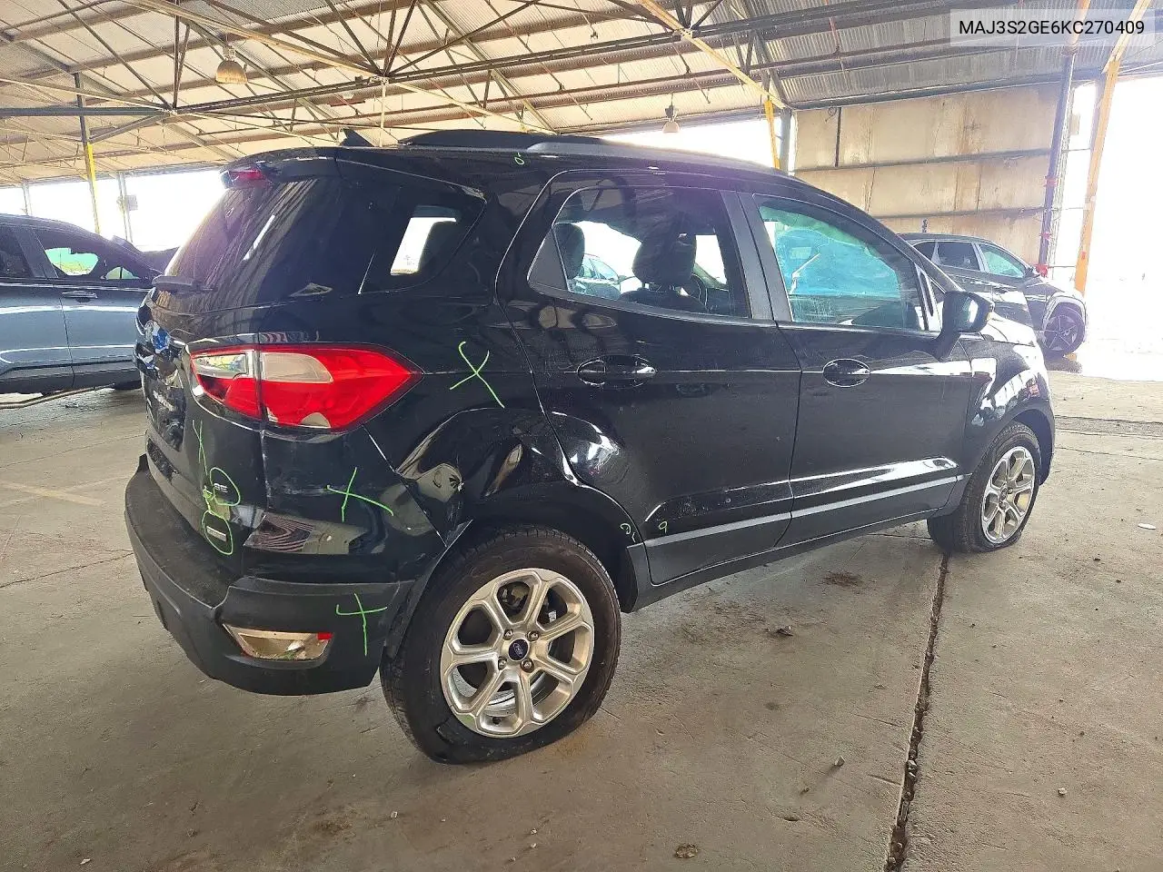 2019 FORD ECOSPORT VIN MAJ3S2GE6KC270409 — фото 3