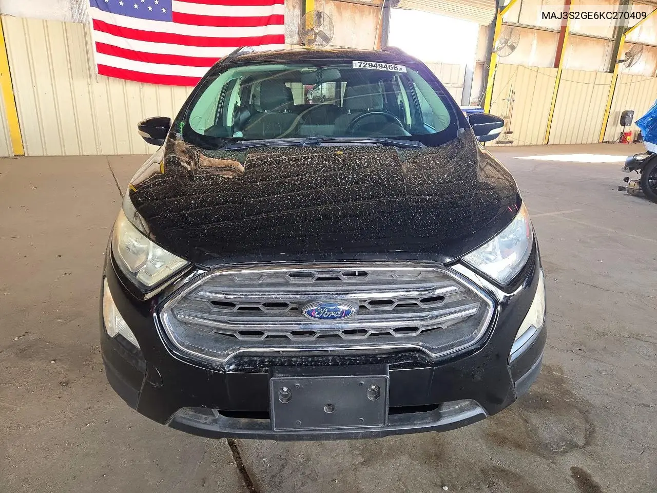 2019 FORD ECOSPORT VIN MAJ3S2GE6KC270409 — фото 5