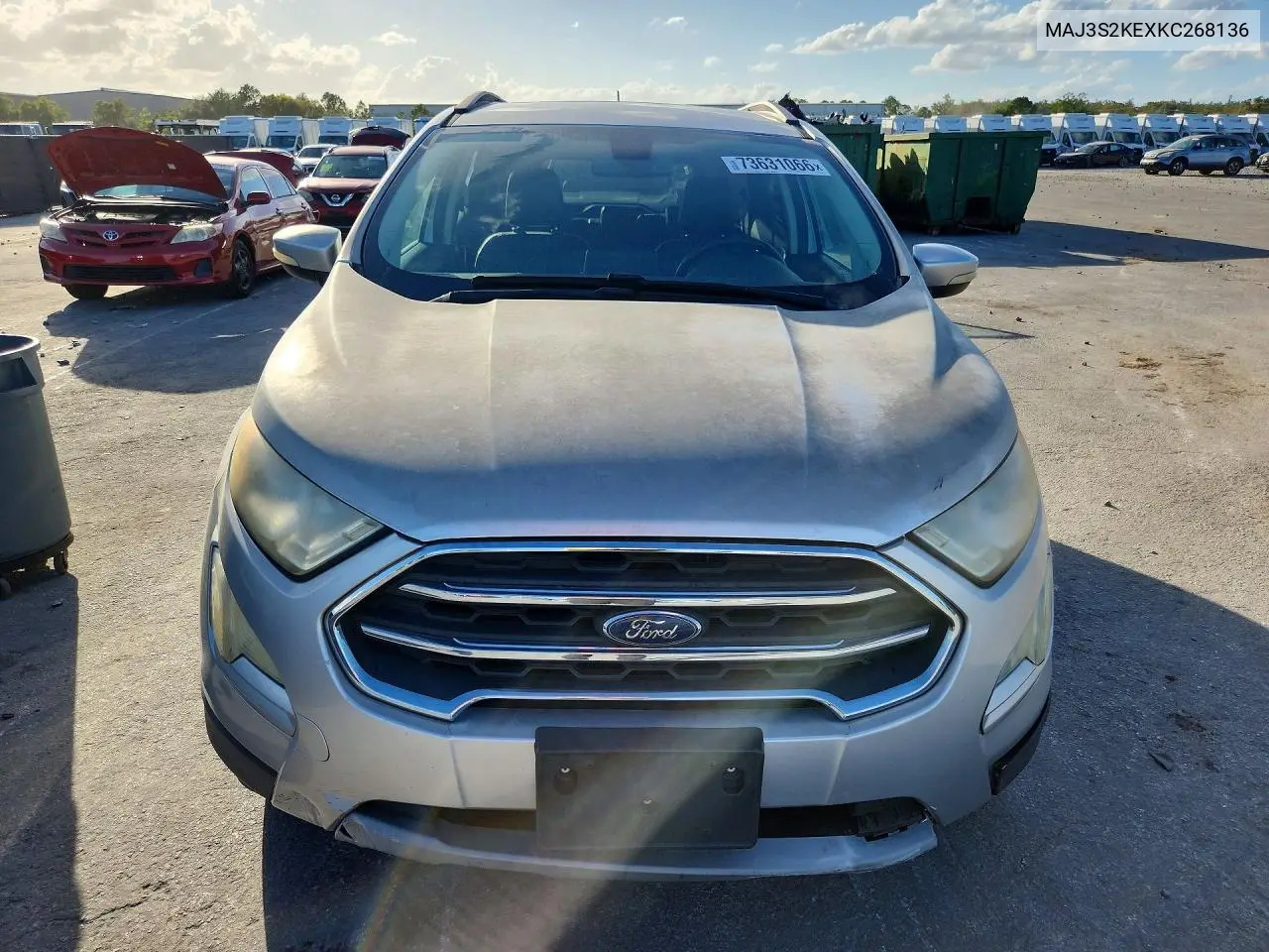 2019 FORD ECOSPORT VIN MAJ3S2KEXKC268136 — фото 5