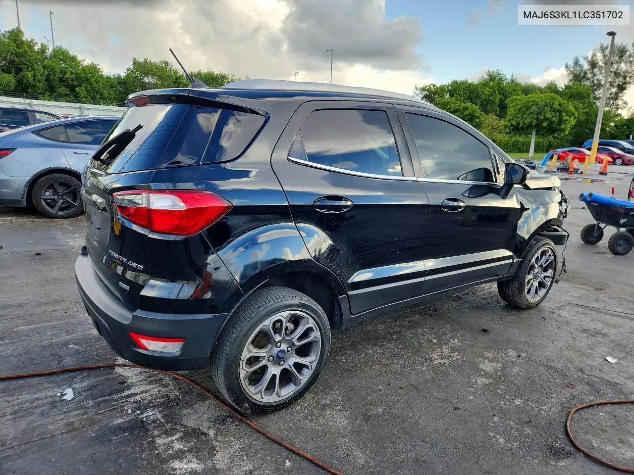 2020 FORD ECOSPORT VIN MAJ6S3KL1LC351702 — фото 3
