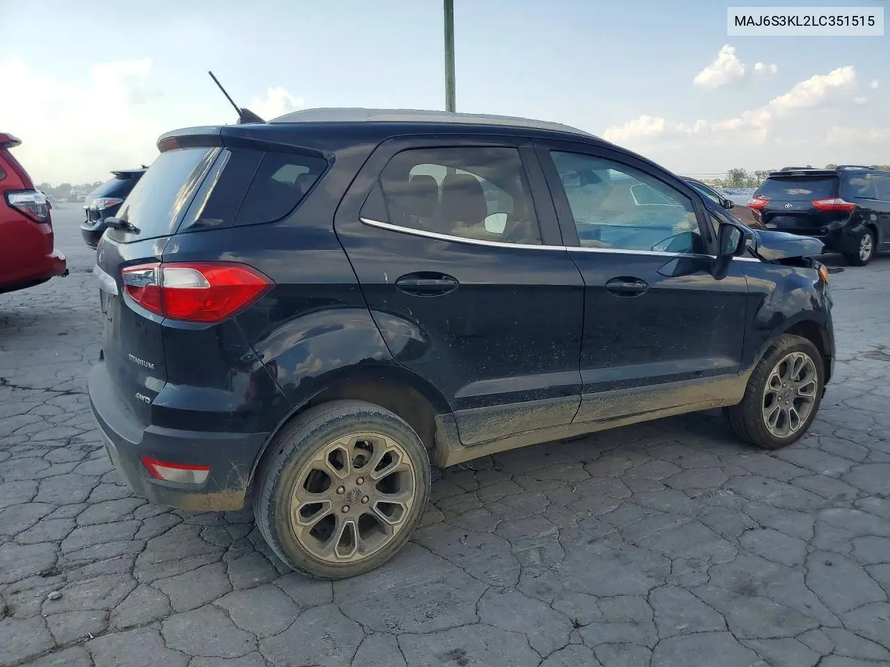 2020 FORD ECOSPORT VIN MAJ6S3KL2LC351515 — фото 3