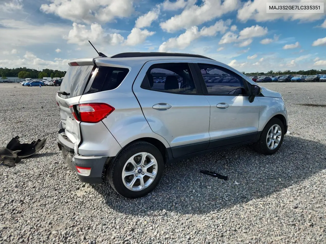 2020 FORD ECOSPORT VIN MAJ3S2GE7LC335351 — фото 3