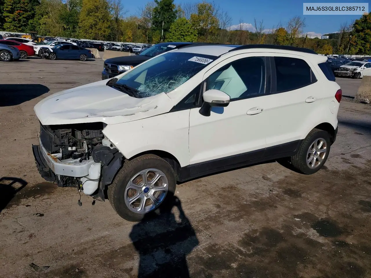FORD ECOSPORT 2020, VIN MAJ6S3GL8LC385712