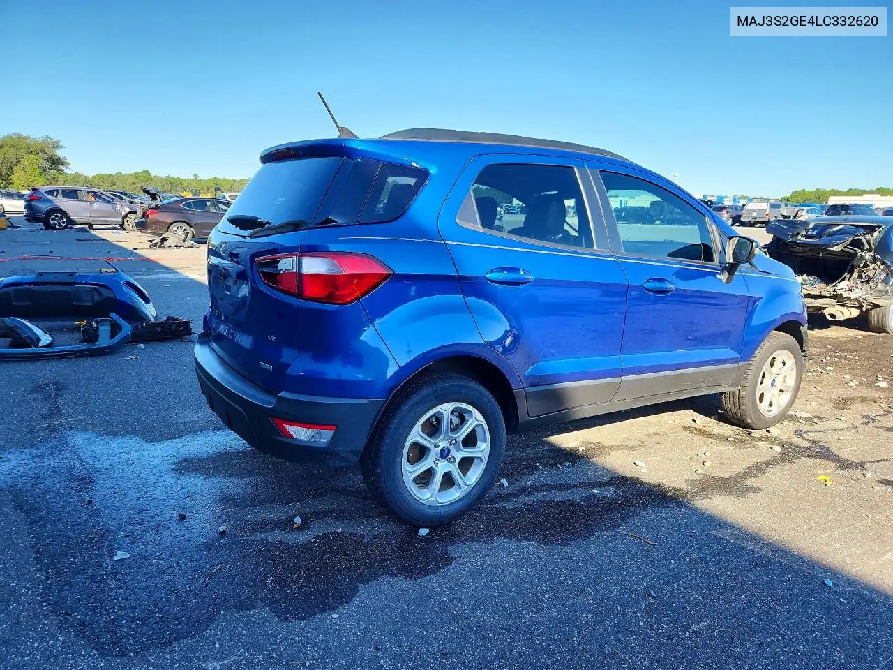 2020 FORD ECOSPORT VIN MAJ3S2GE4LC332620 — фото 3