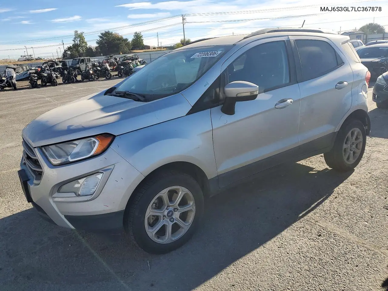 FORD ECOSPORT 2020, VIN MAJ6S3GL7LC367878