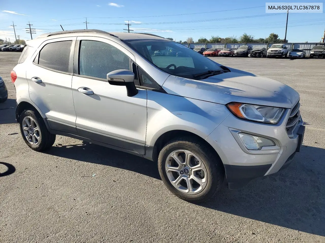 2020 FORD ECOSPORT VIN MAJ6S3GL7LC367878 — фото 4