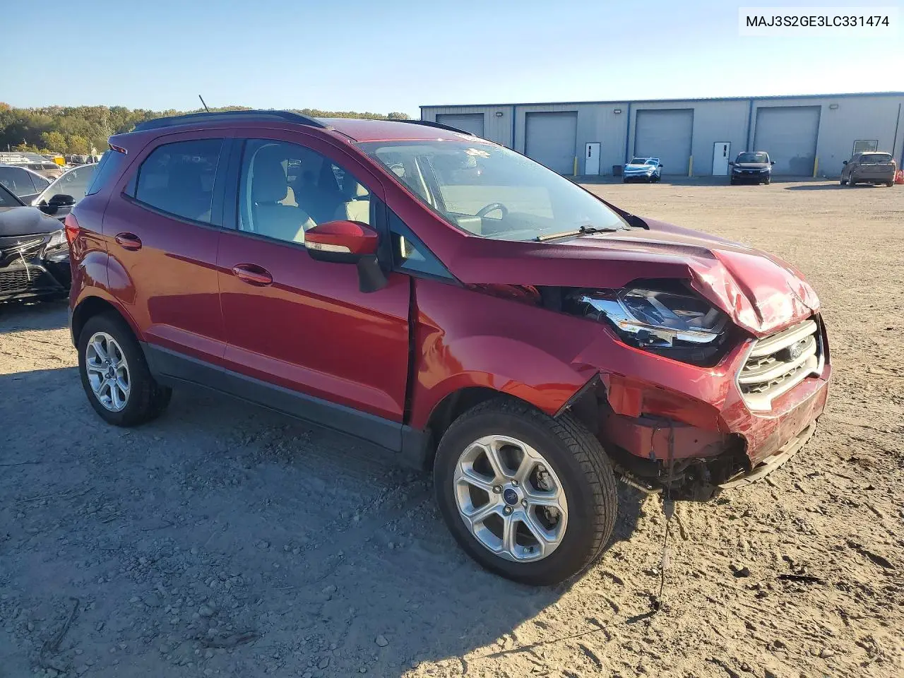 2020 FORD ECOSPORT VIN MAJ3S2GE3LC331474 — фото 4