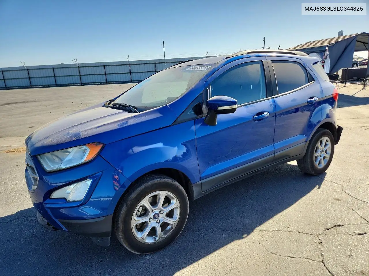 FORD ECOSPORT 2020, VIN MAJ6S3GL3LC344825