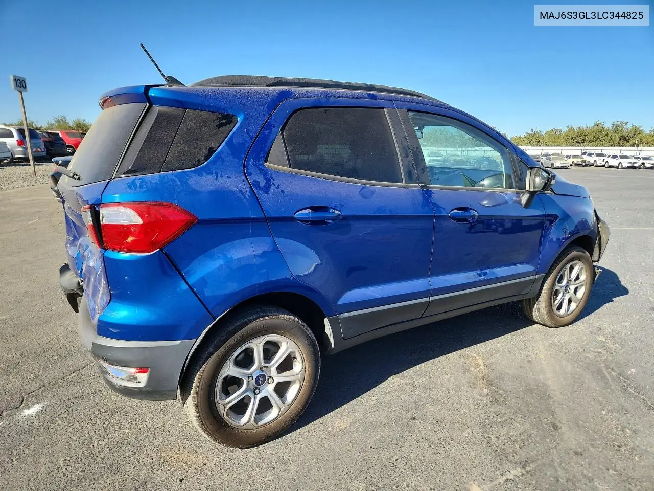 2020 FORD ECOSPORT VIN MAJ6S3GL3LC344825 — фото 3