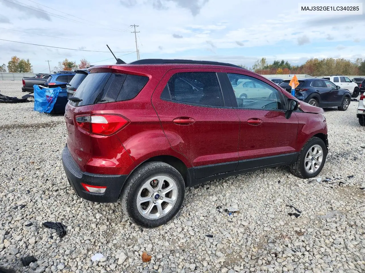 2020 FORD ECOSPORT VIN MAJ3S2GE1LC340285 — фото 3