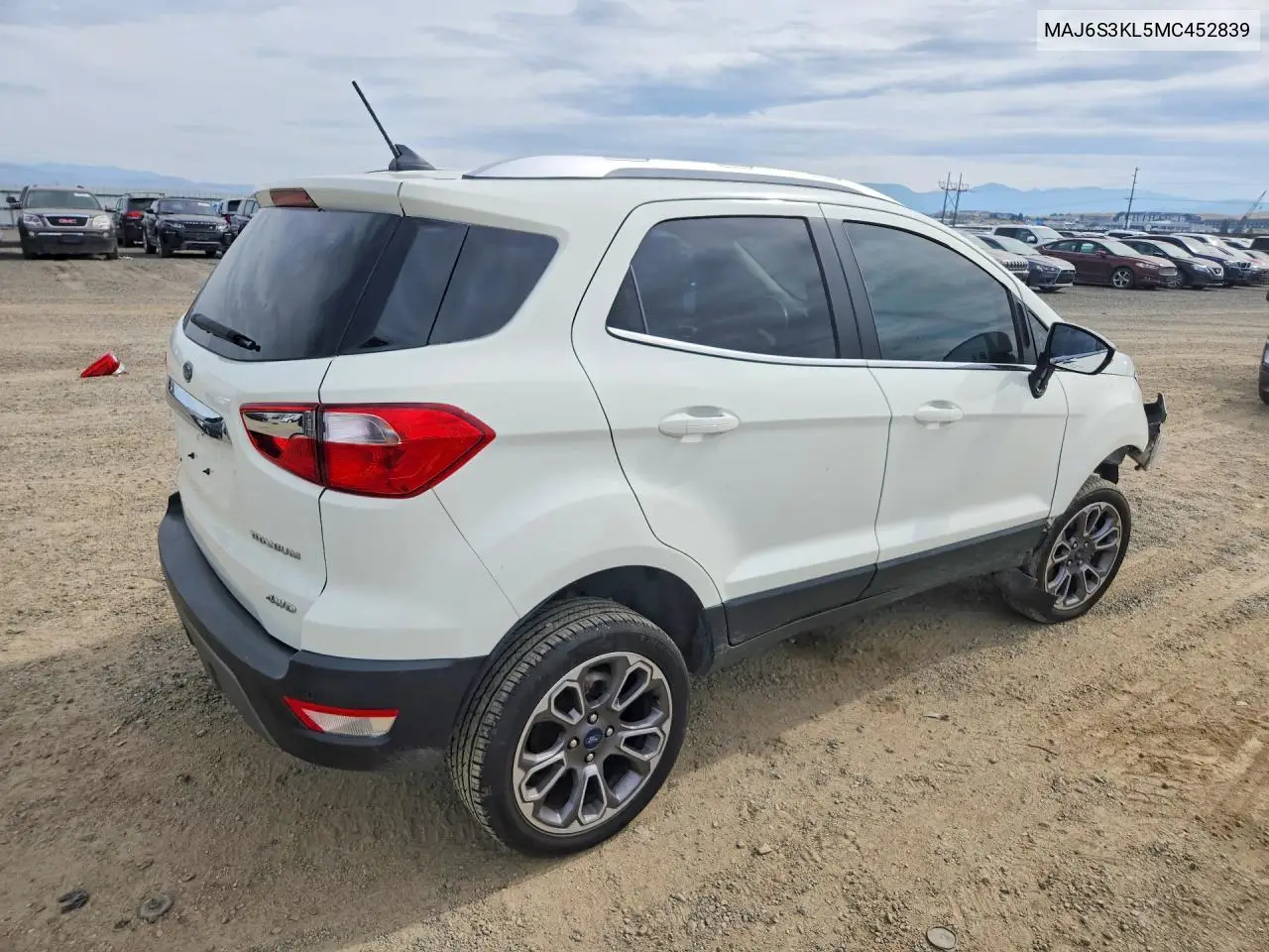 2021 FORD ECOSPORT VIN MAJ6S3KL5MC452839 — фото 3