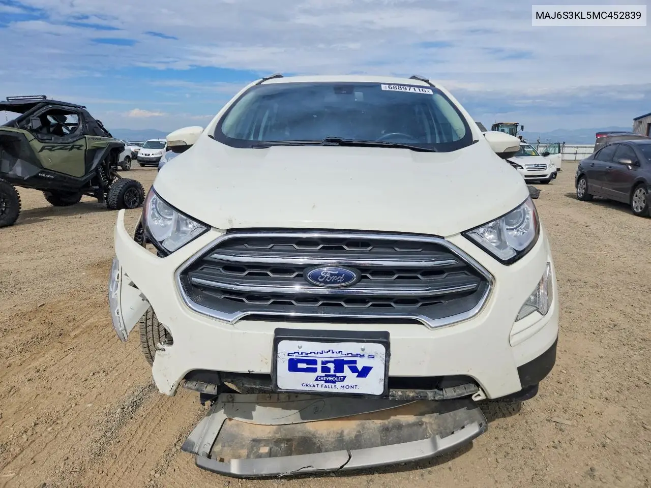 2021 FORD ECOSPORT VIN MAJ6S3KL5MC452839 — фото 5