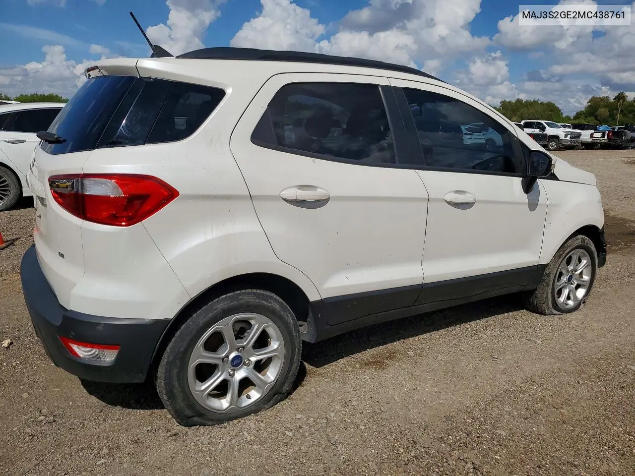 2021 FORD ECOSPORT VIN MAJ3S2GE2MC438761 — фото 3