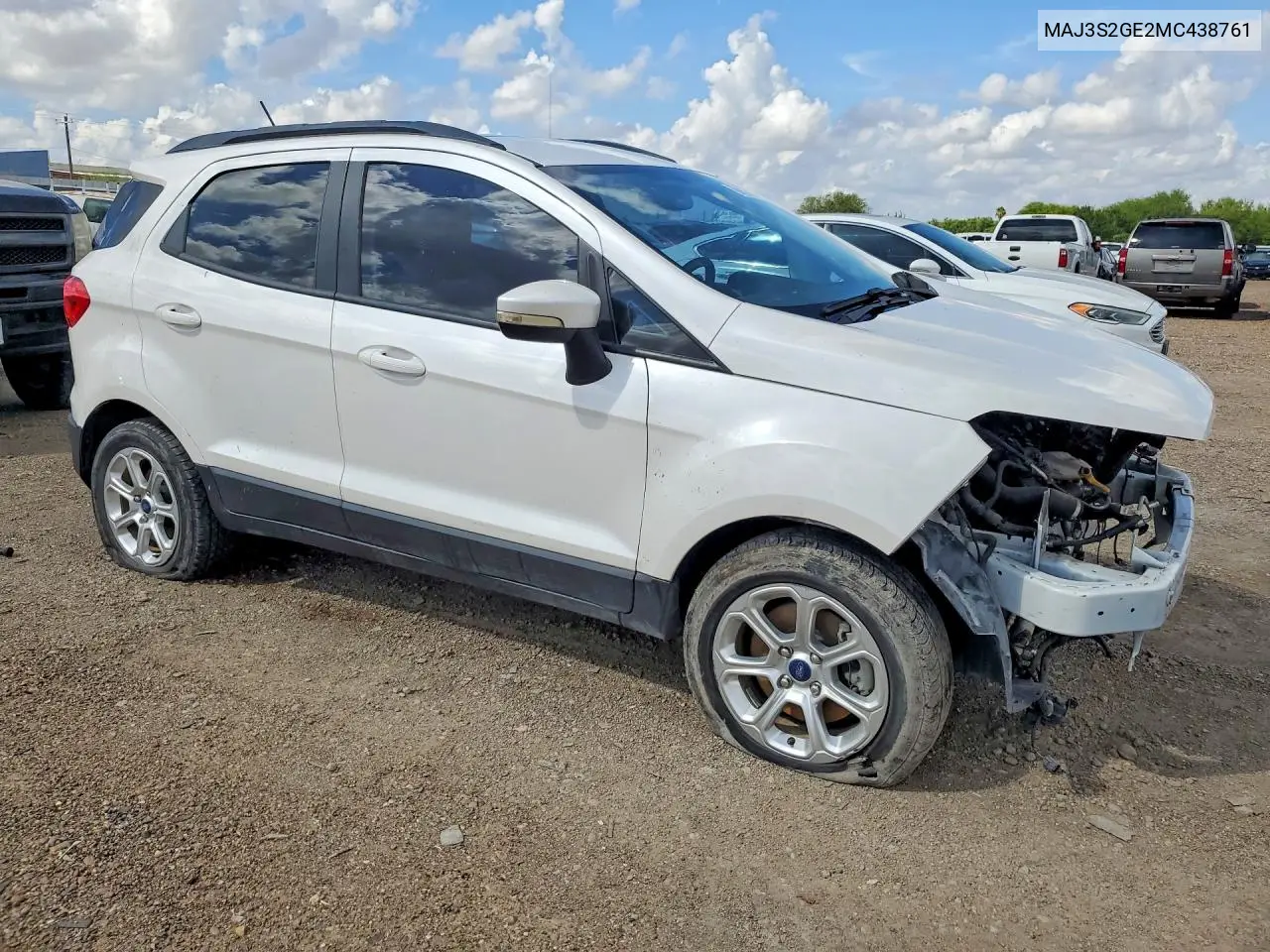 2021 FORD ECOSPORT VIN MAJ3S2GE2MC438761 — фото 4