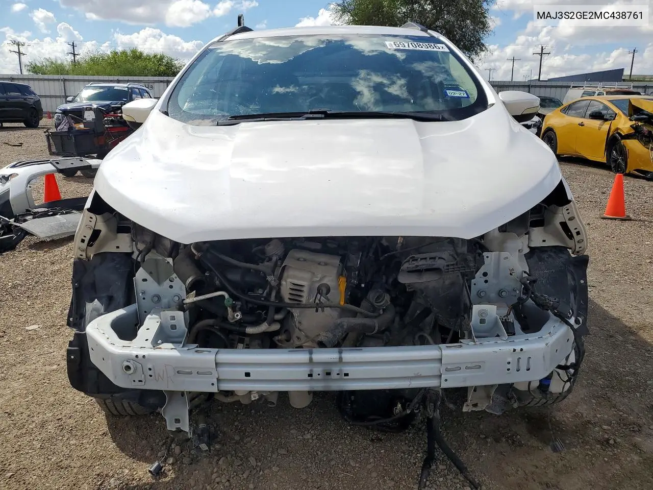 2021 FORD ECOSPORT VIN MAJ3S2GE2MC438761 — фото 5