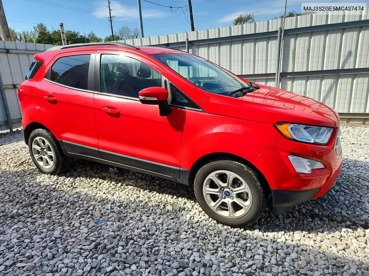 2021 FORD ECOSPORT VIN MAJ3S2GE5MC437474 — фото 4