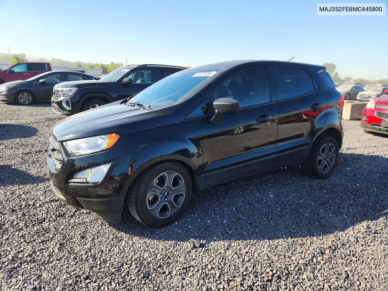 FORD ECOSPORT 2021, VIN MAJ3S2FE8MC445800
