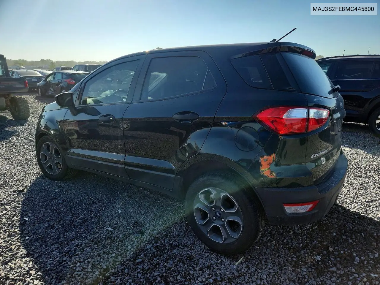 2021 FORD ECOSPORT VIN MAJ3S2FE8MC445800 — фото 2