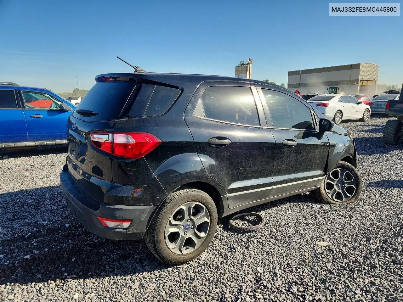 2021 FORD ECOSPORT VIN MAJ3S2FE8MC445800 — фото 3