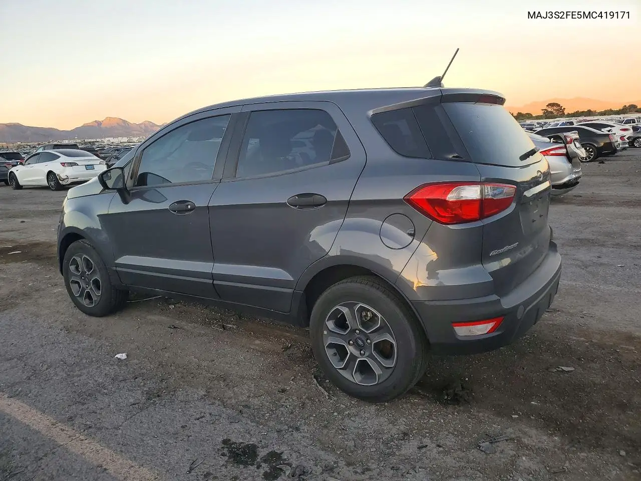 2021 FORD ECOSPORT VIN MAJ3S2FE5MC419171 — фото 2