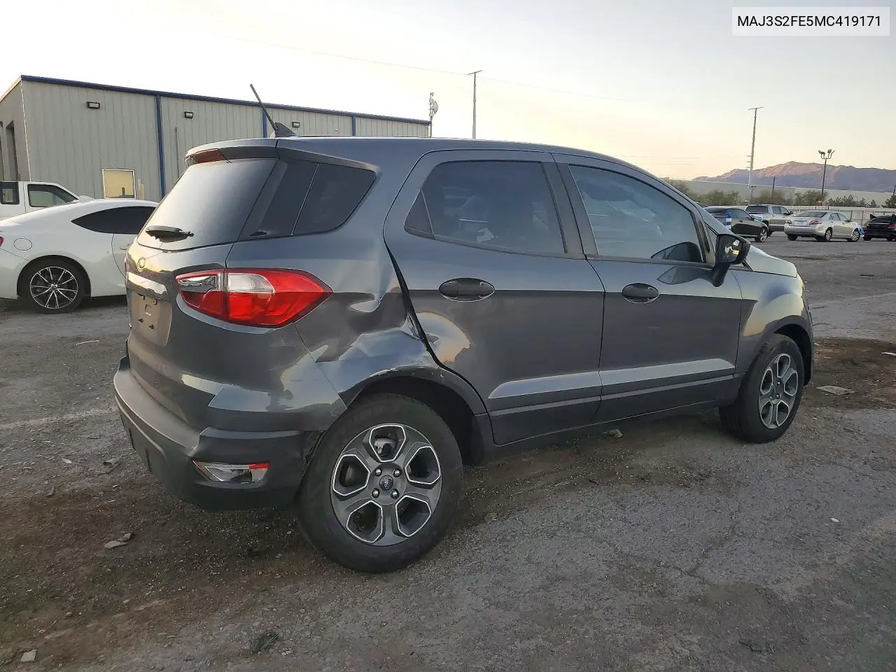 2021 FORD ECOSPORT VIN MAJ3S2FE5MC419171 — фото 3