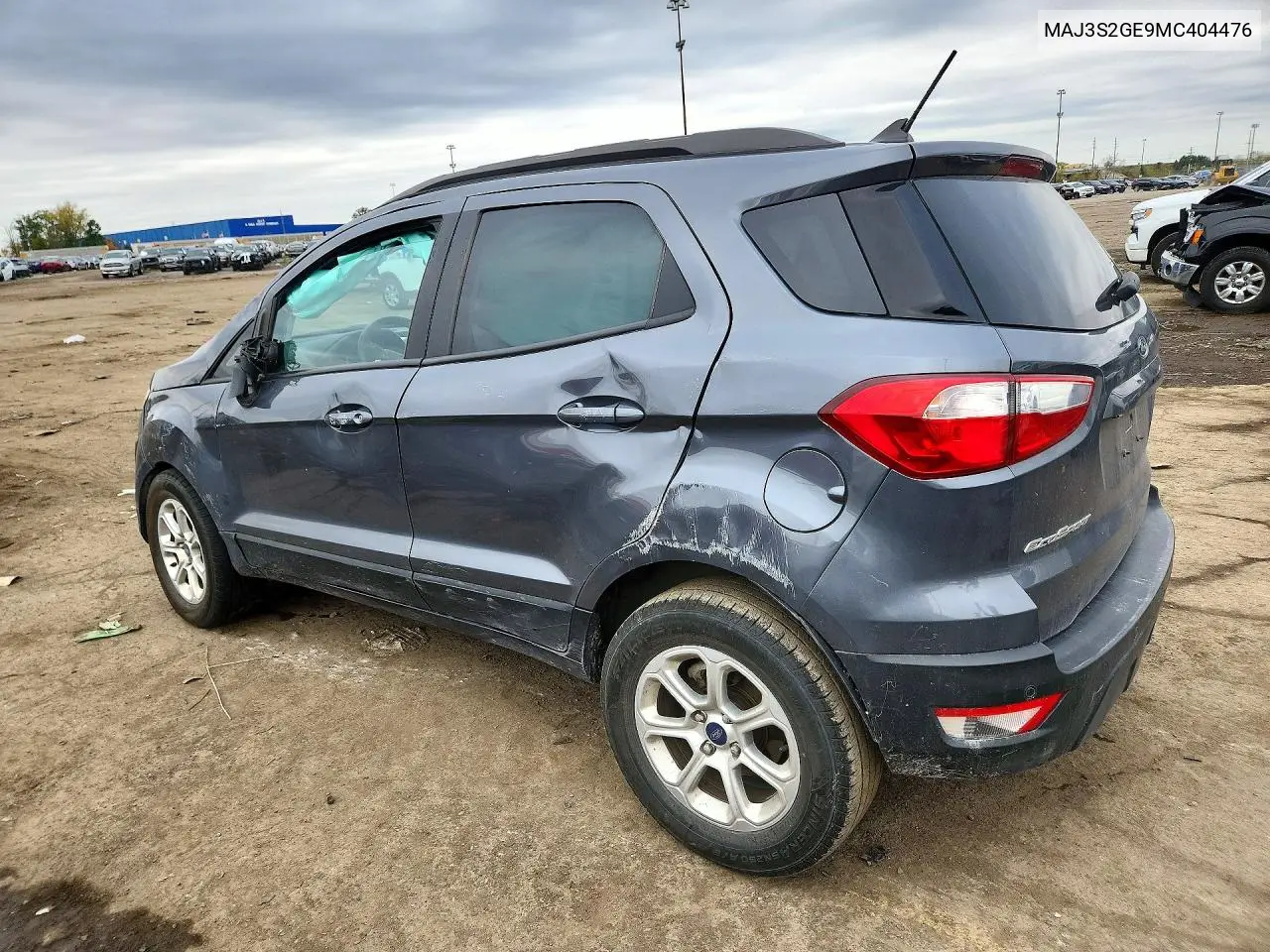 2021 FORD ECOSPORT VIN MAJ3S2GE9MC404476 — фото 2