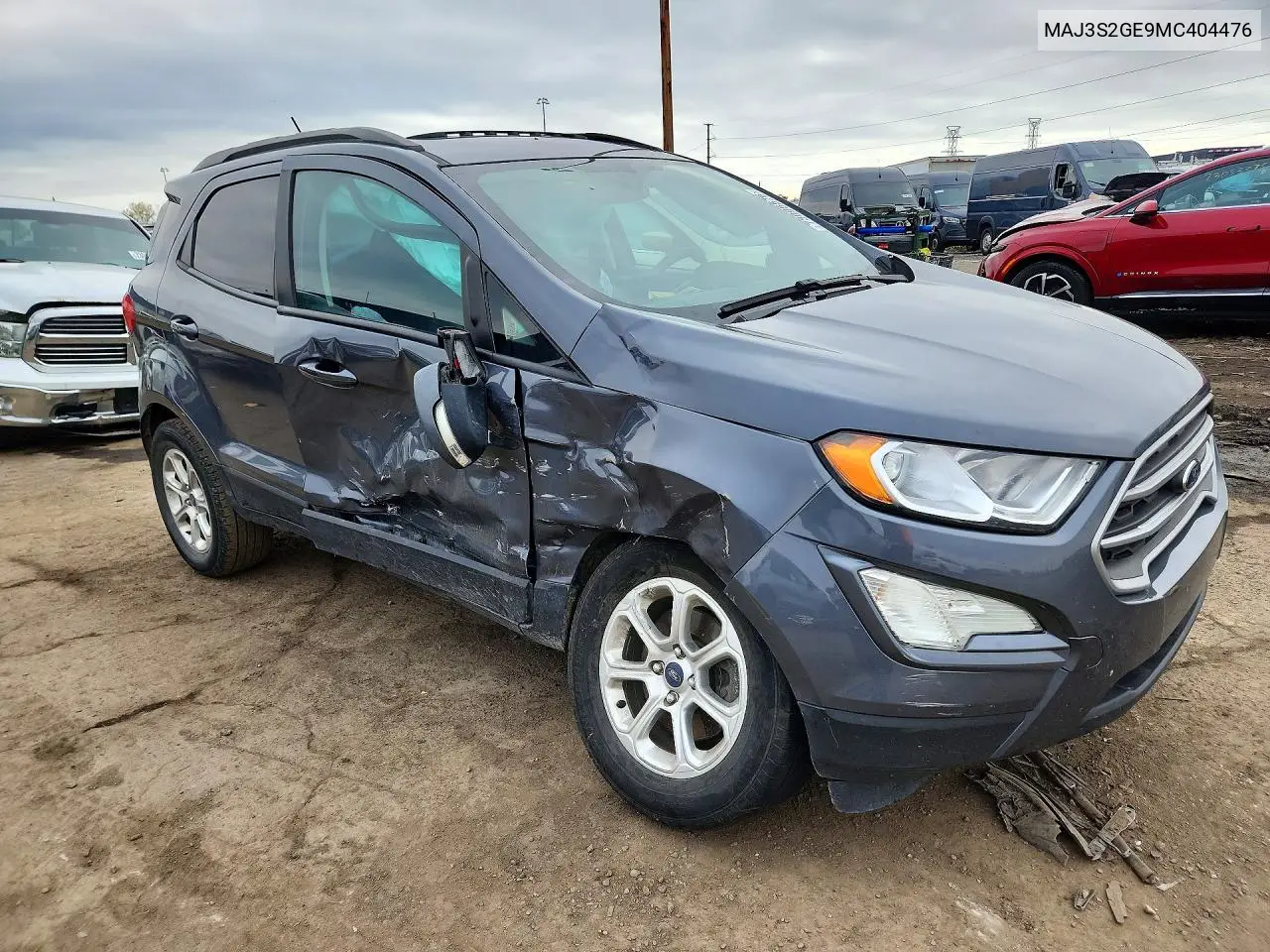 2021 FORD ECOSPORT VIN MAJ3S2GE9MC404476 — фото 4