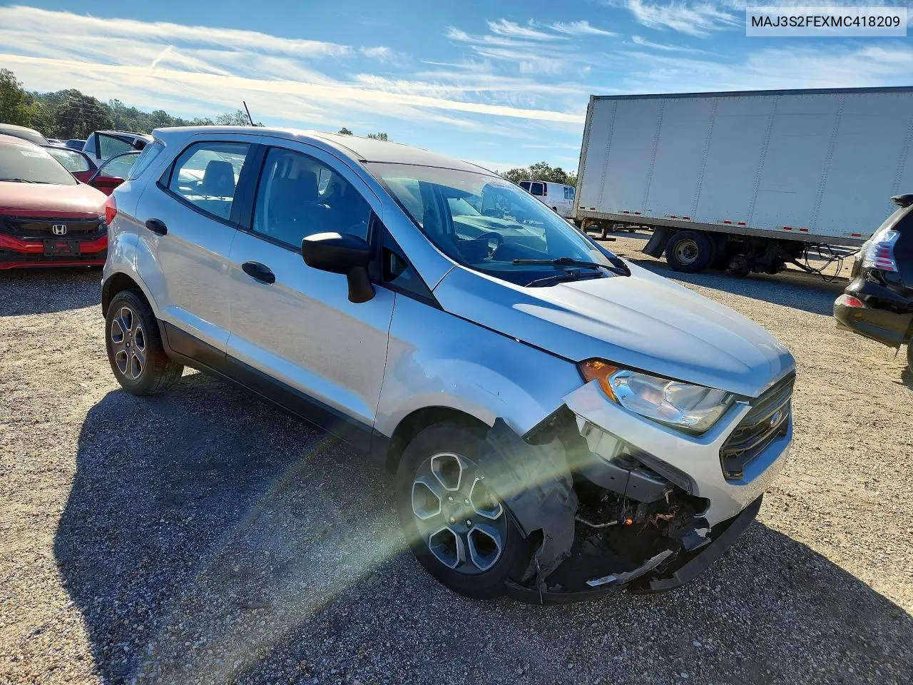 2021 FORD ECOSPORT VIN MAJ3S2FEXMC418209 — фото 4