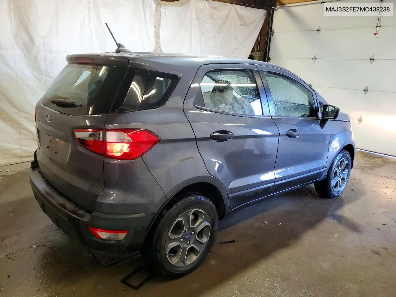 2021 FORD ECOSPORT VIN MAJ3S2FE7MC438238 — фото 3