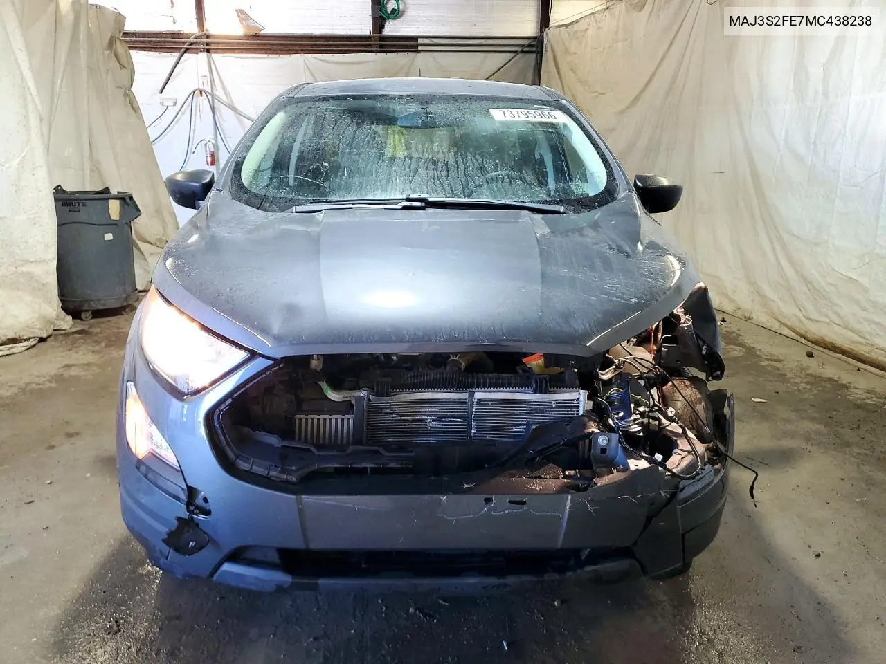 2021 FORD ECOSPORT VIN MAJ3S2FE7MC438238 — фото 5