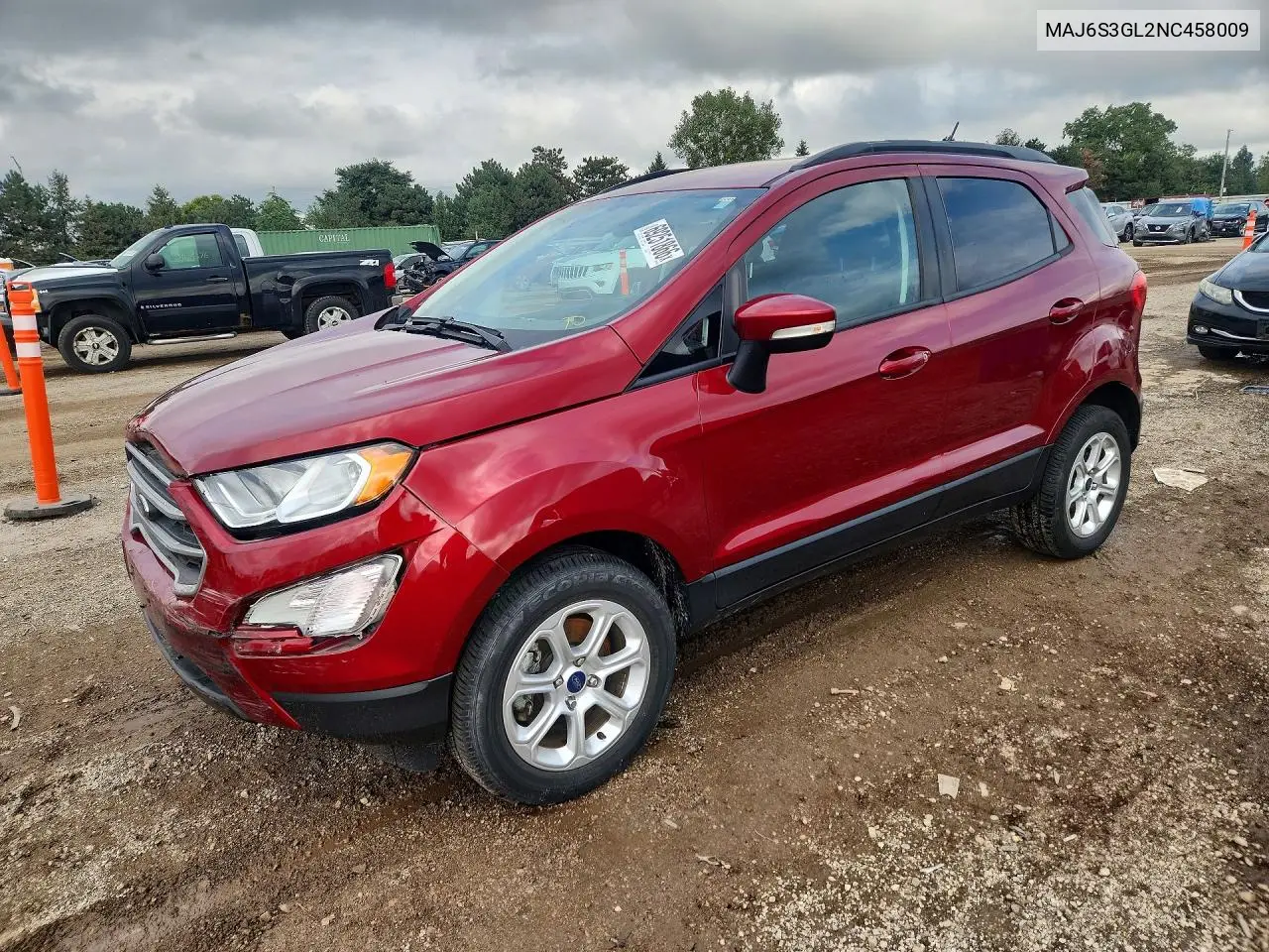 FORD ECOSPORT 2022, VIN MAJ6S3GL2NC458009