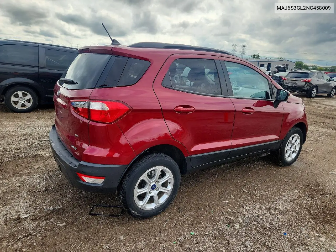 2022 FORD ECOSPORT VIN MAJ6S3GL2NC458009 — фото 3