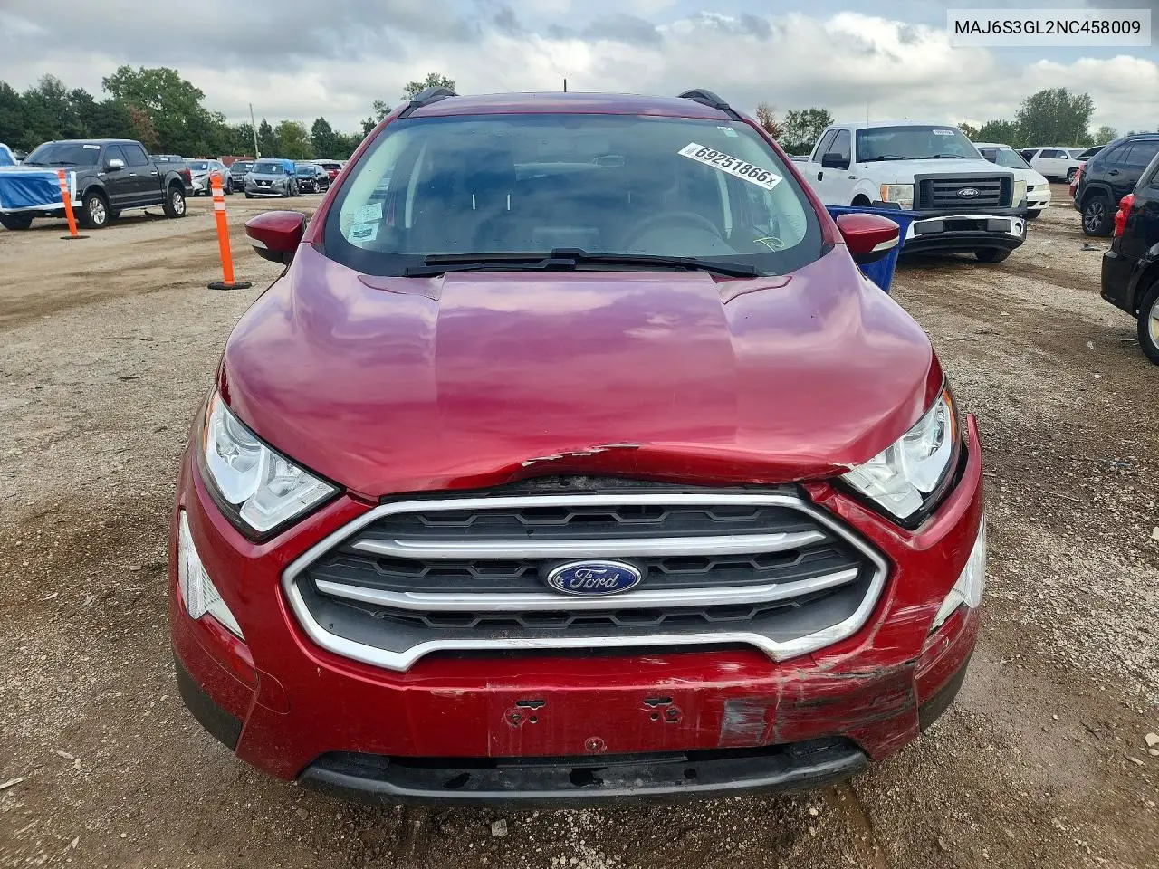2022 FORD ECOSPORT VIN MAJ6S3GL2NC458009 — фото 5