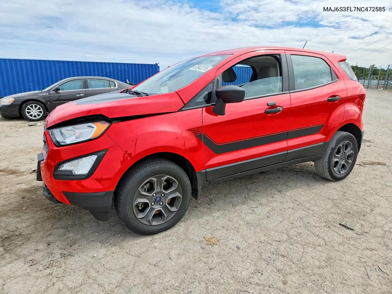 FORD ECOSPORT 2022, VIN MAJ6S3FL7NC472585