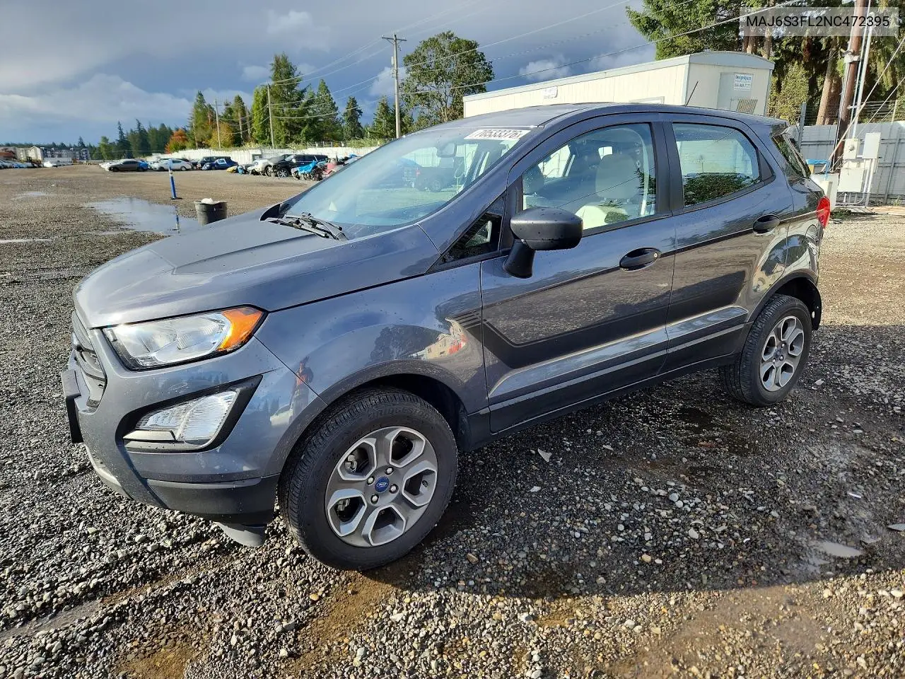 FORD ECOSPORT 2022, VIN MAJ6S3FL2NC472395