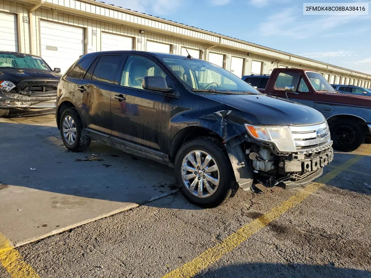 2008 FORD EDGE VIN 2FMDK48C08BA38416 — фото 4
