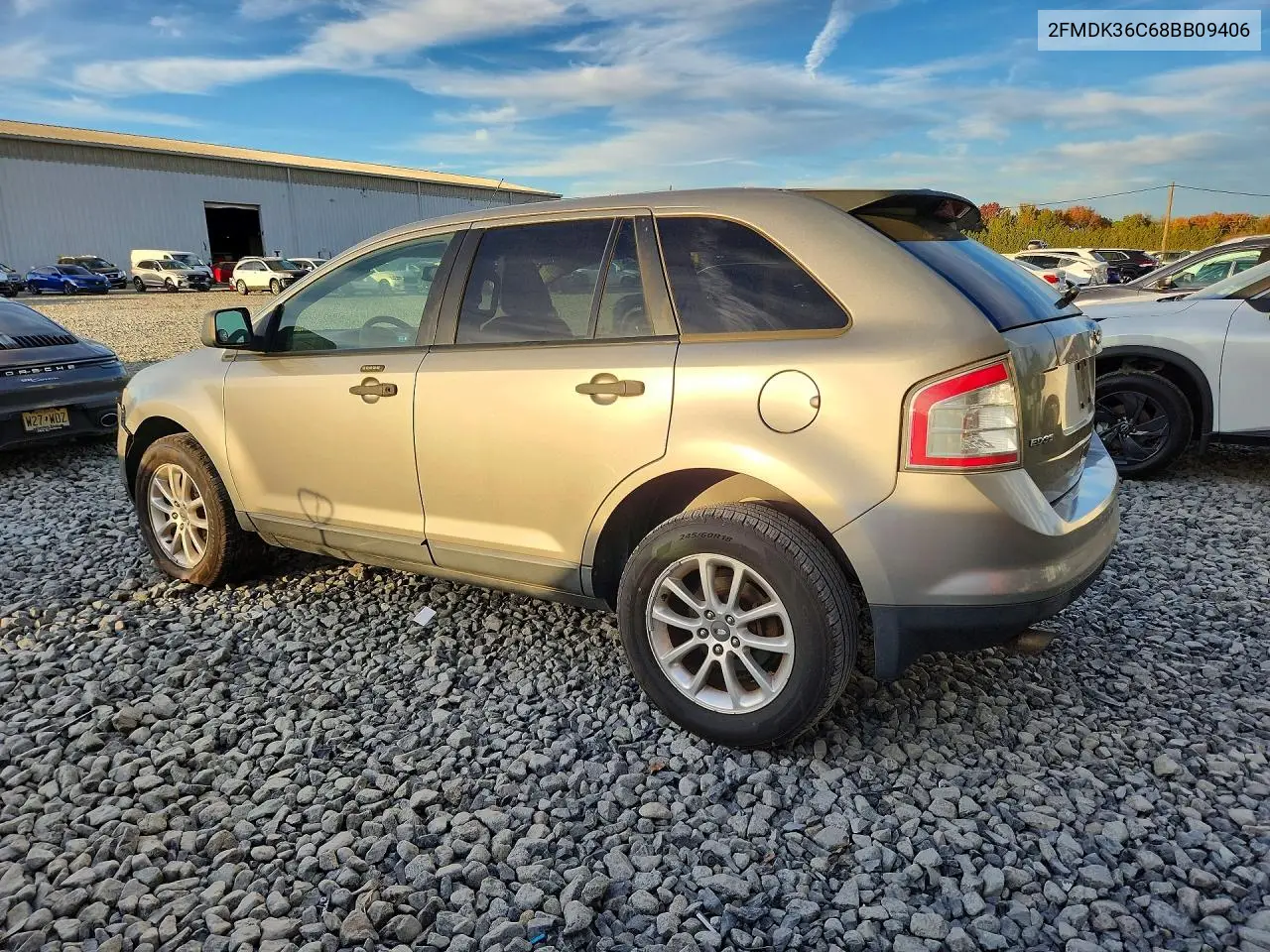 2008 FORD EDGE VIN 2FMDK36C68BB09406 — фото 2