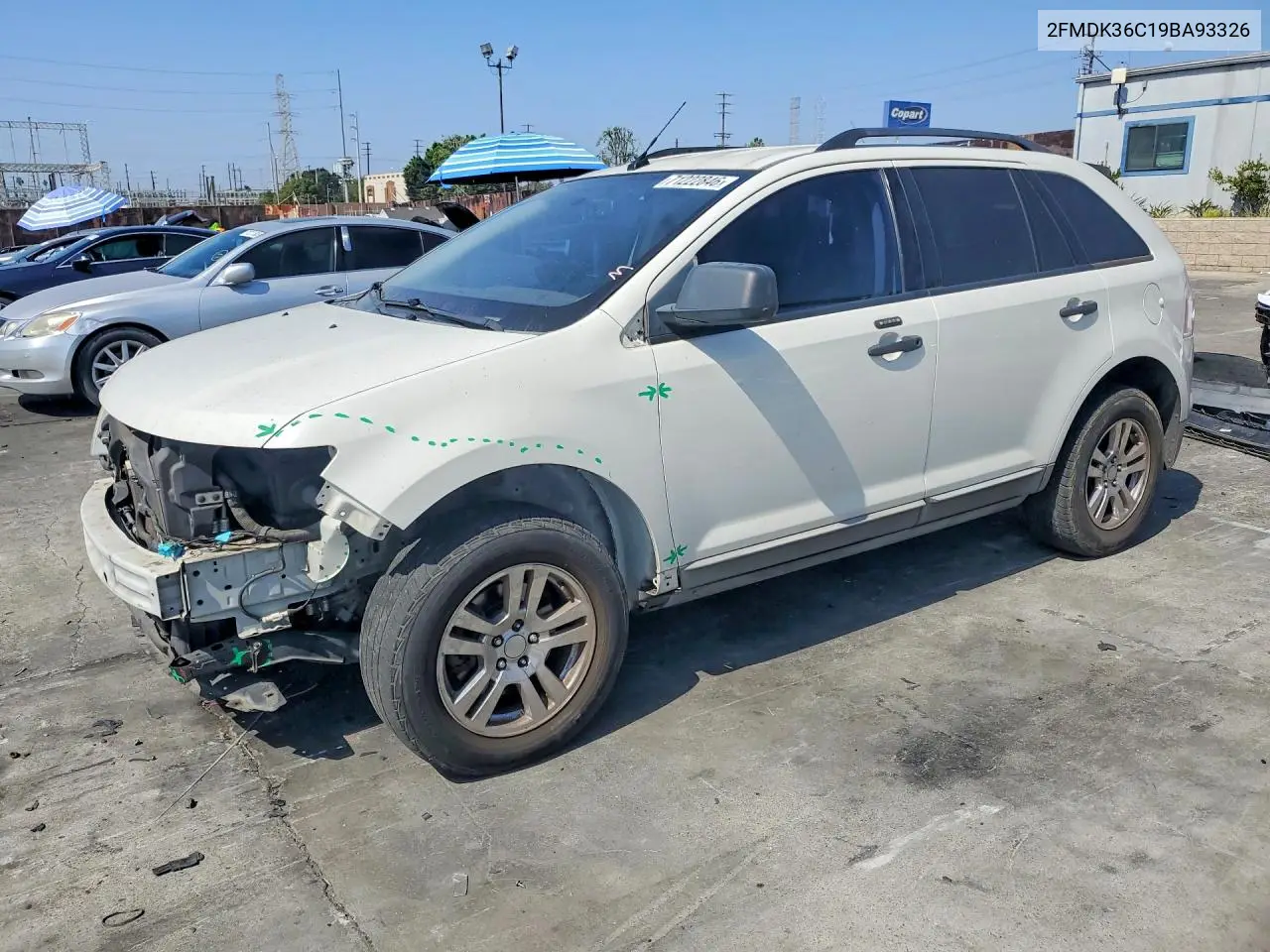 FORD EDGE 2009, VIN 2FMDK36C19BA93326