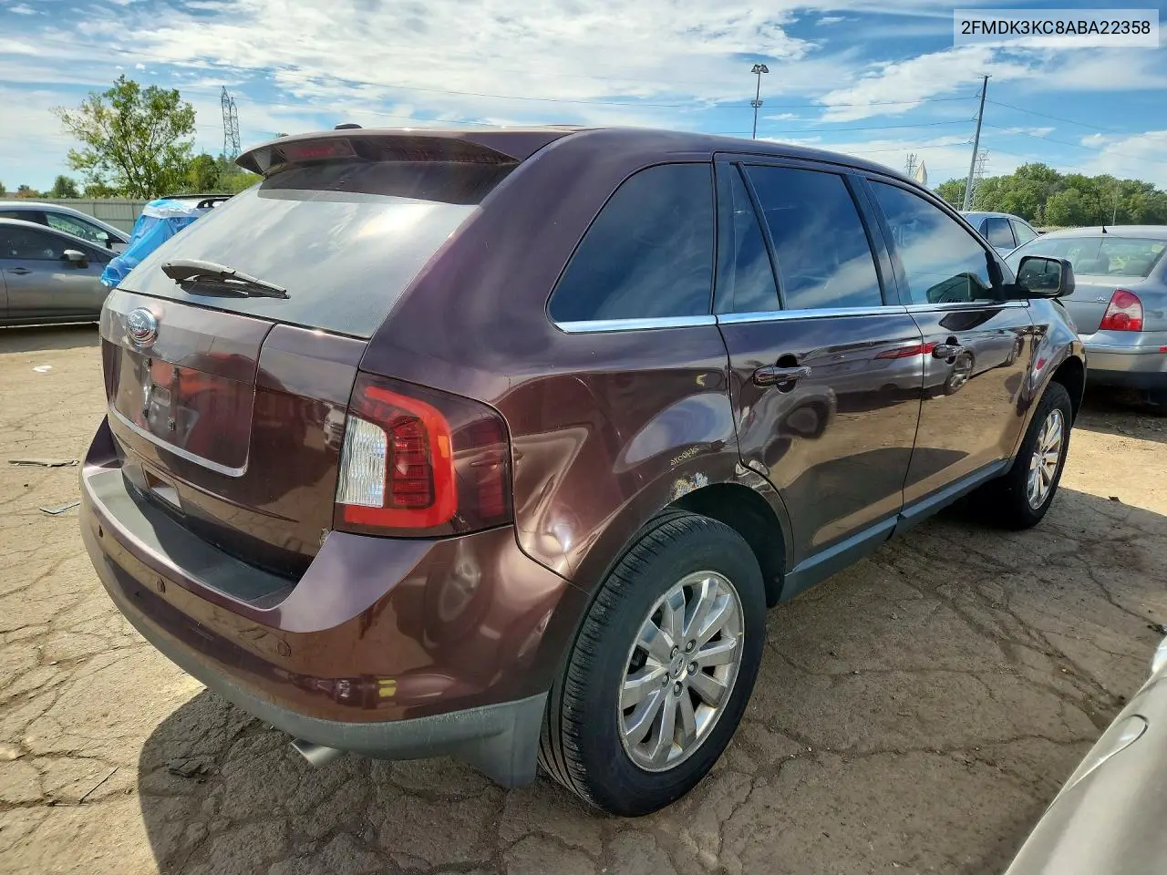 2010 FORD EDGE VIN 2FMDK3KC8ABA22358 — фото 3
